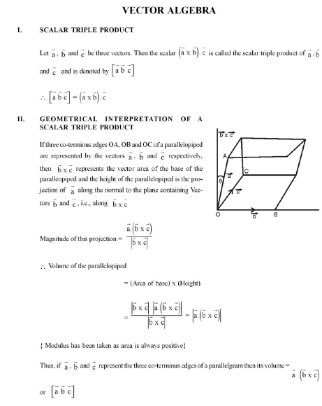 Vector Algebra Class 12 Examples